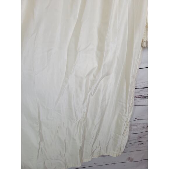 Vtg Neiman Marcus Bert Yelin Ivory Long Sleeve Nightgown Women's Size Medium - Picture 10 of 16